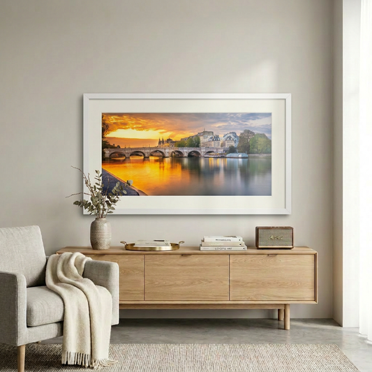 Pont Neuf bridge at sunrise over the Seine in Paris — fine art cityscape print