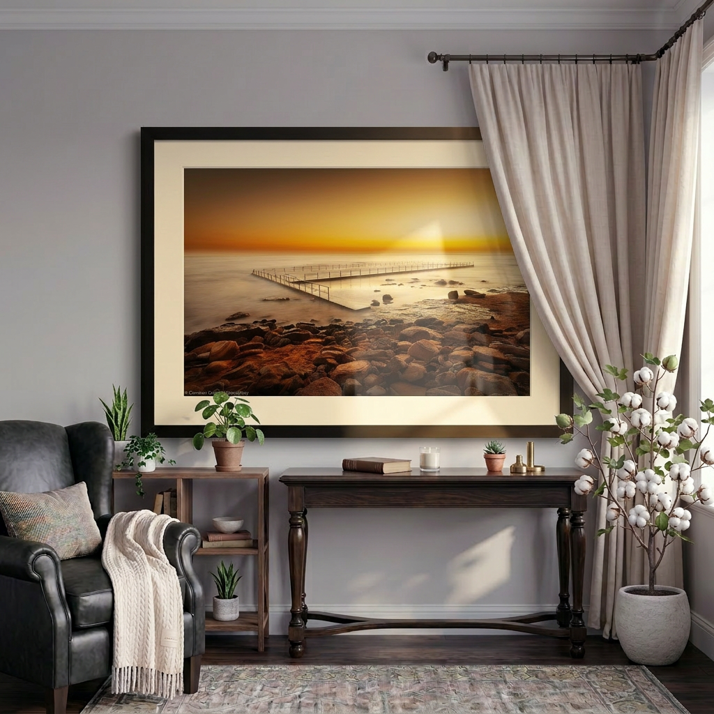 Newport Ocean Pool sunrise fine art print Northern Beaches Sydney