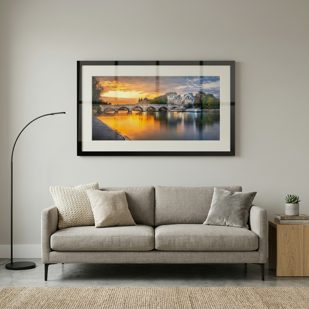 Pont Neuf bridge at sunrise over the Seine in Paris — fine art cityscape print