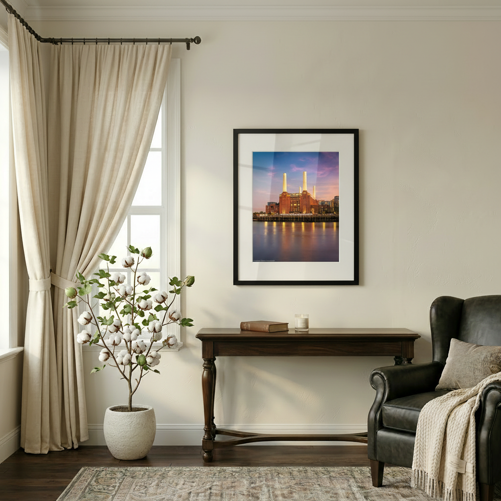 Battersea Power Station industrial architecture in London — fine art cityscape photograph