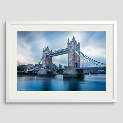 Tower Bridge in London over the River Thames — iconic cityscape fine art print