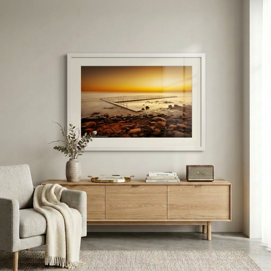 Newport Ocean Pool sunrise fine art print Northern Beaches Sydney