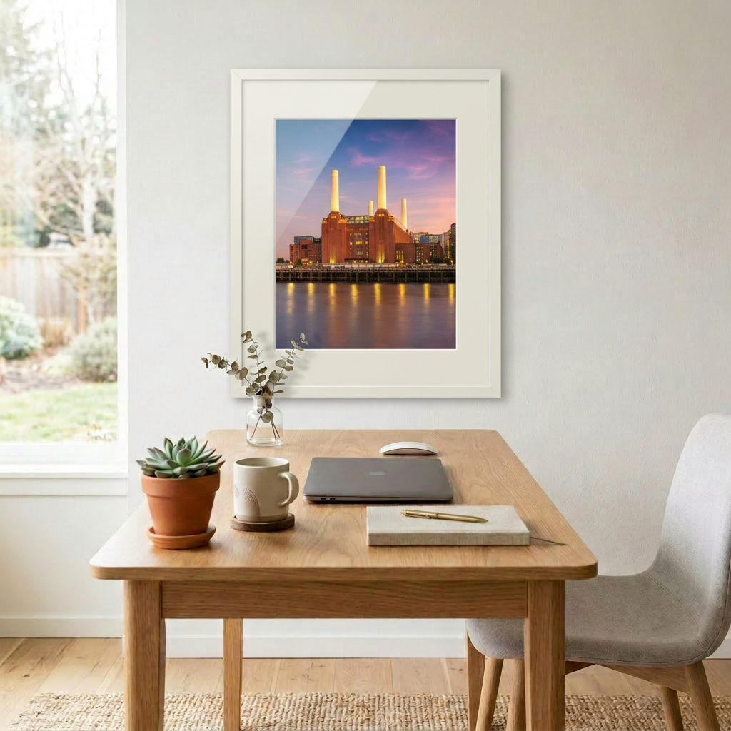 Battersea Power Station industrial architecture in London — fine art cityscape photograph