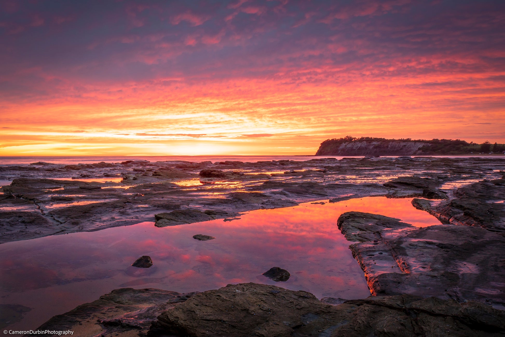 Long Reef sunrise headland panoramic fine art print Sydney Northern Beaches