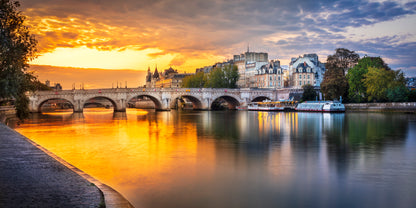 Pont Neuf bridge at sunrise over the Seine in Paris — fine art cityscape print