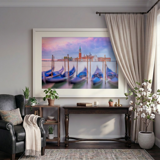 San Giorgio Maggiore church across the lagoon in Venice — fine art cityscape print