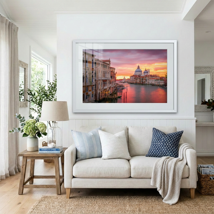 Sunrise over Venice Grand Canal with Basilica Santa Maria della Salute — fine art print