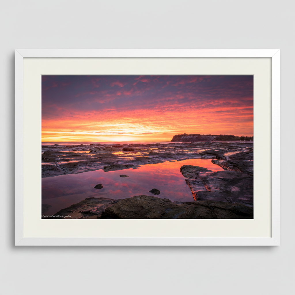 Long Reef sunrise headland panoramic fine art print Sydney Northern Beaches