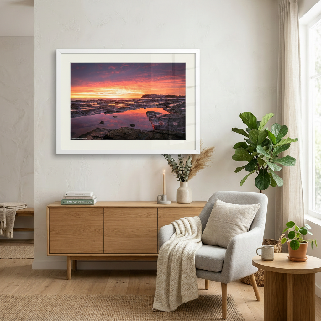 Long Reef sunrise headland panoramic fine art print Sydney Northern Beaches