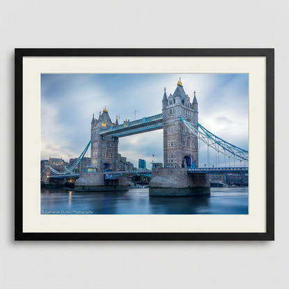 Tower Bridge in London over the River Thames — iconic cityscape fine art print