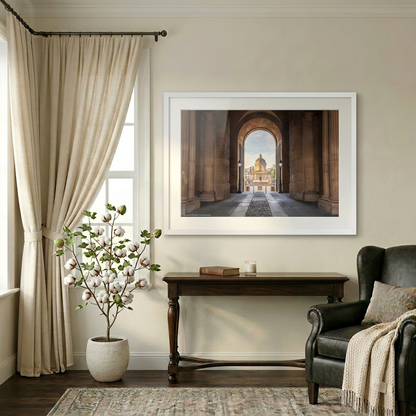 Académie Française along the Seine in Paris with classical architecture — fine art cityscape print