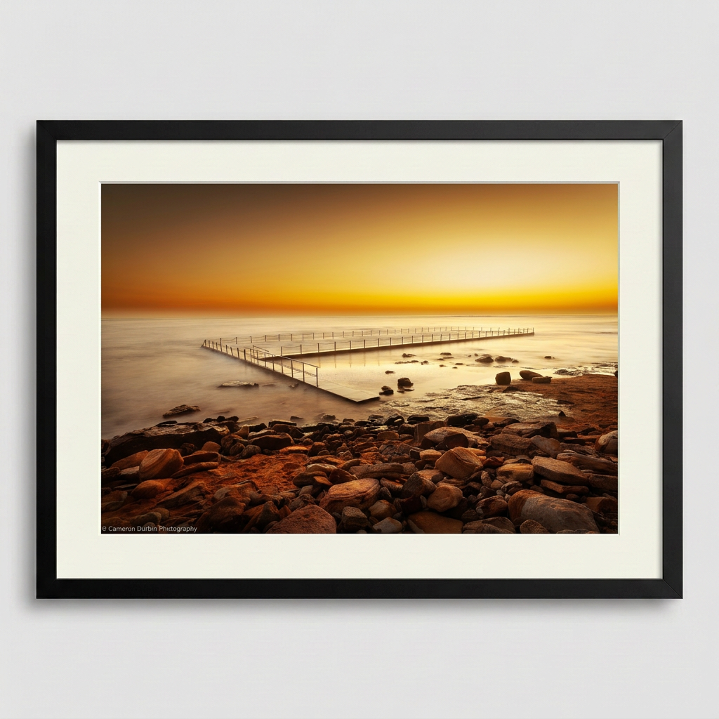 Newport Ocean Pool sunrise fine art print Northern Beaches Sydney